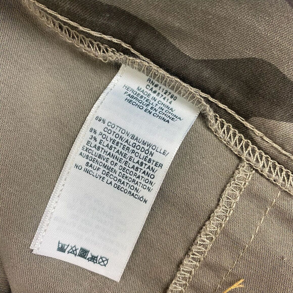 True Religion World Tour Starlet Green Camouflage Legging Pant Sz M Pull On - Picture 5 of 10